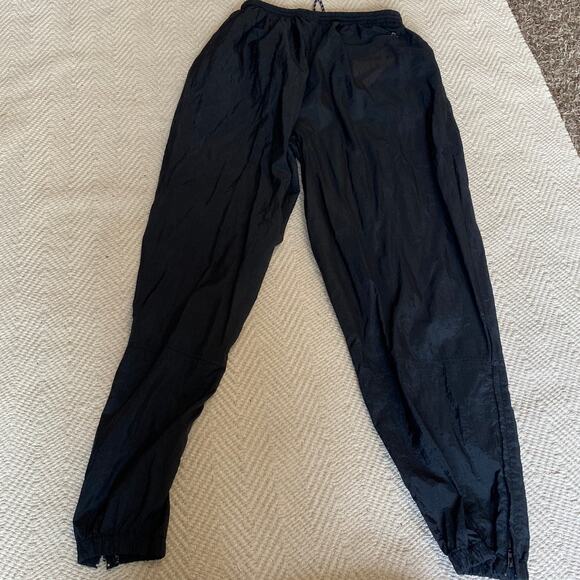 Vintage 90s Nike Men Size XL Windbreaker Pants Jogger Black Red Swoosh - Picture 7 of 10